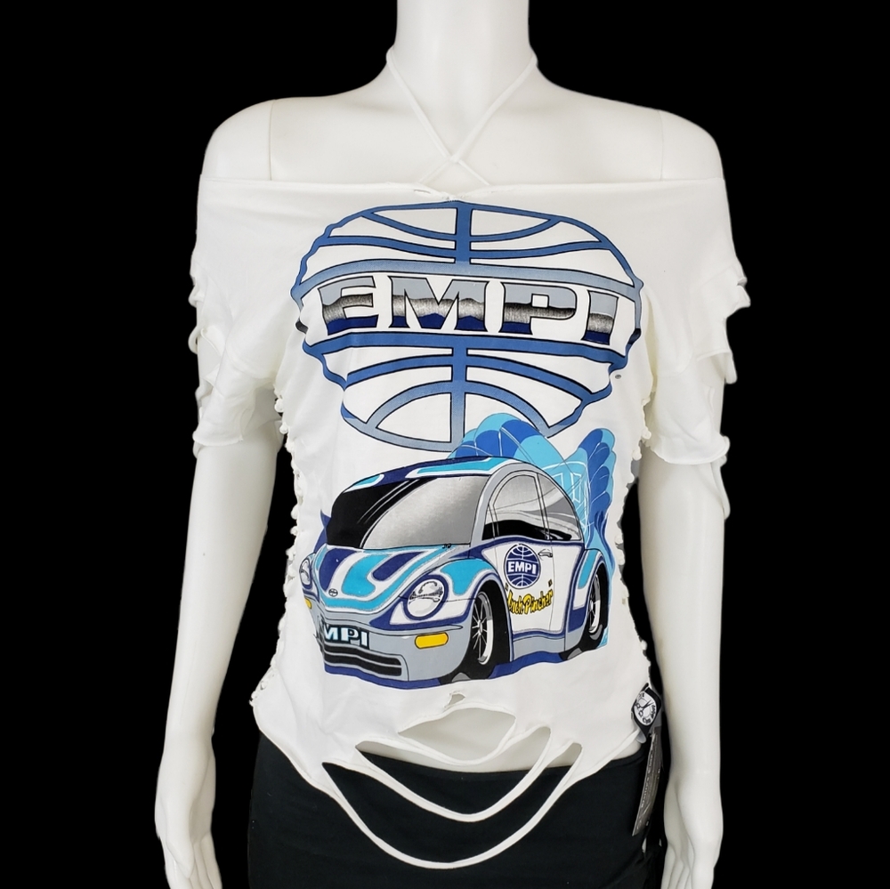Empi Inch Pincher Collarless Cut Tshirt Top